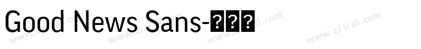 Good News Sans字体转换